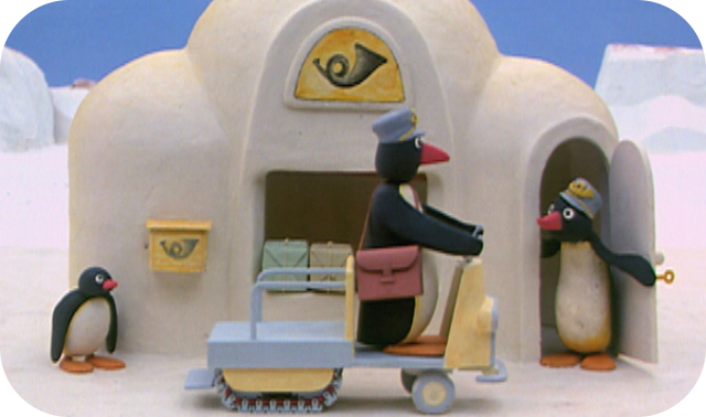 Pingu Helps To Deliver Mail