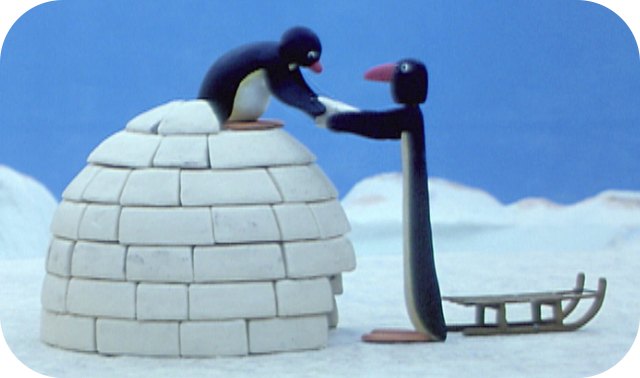 Pingu Builds An Igloo