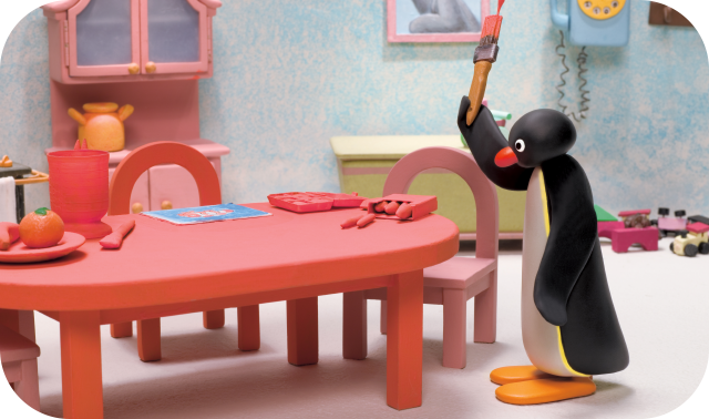 PINGU AND THE PAINT